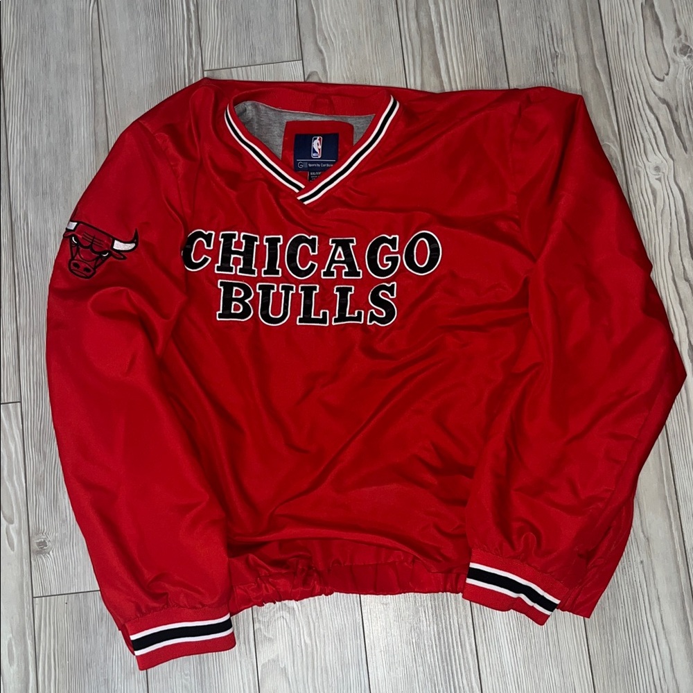Chicago Bulls Carl Banks Red Pullover Jacket